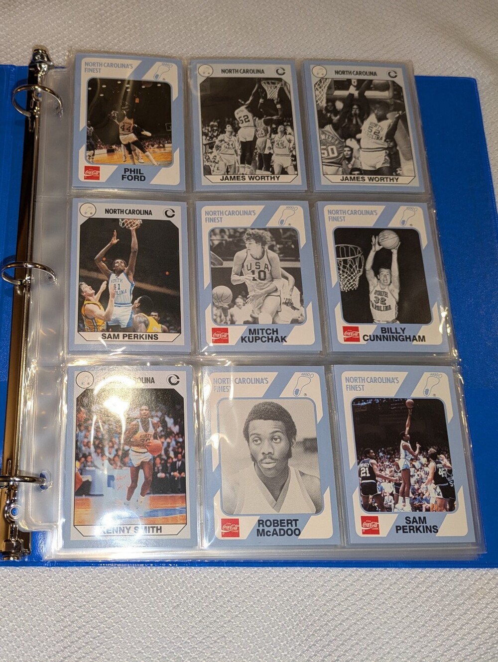 UNC Tar Heels NCAA Basketball Trading Cards Binder Collection 🏀 100 Card Lot 🔥
